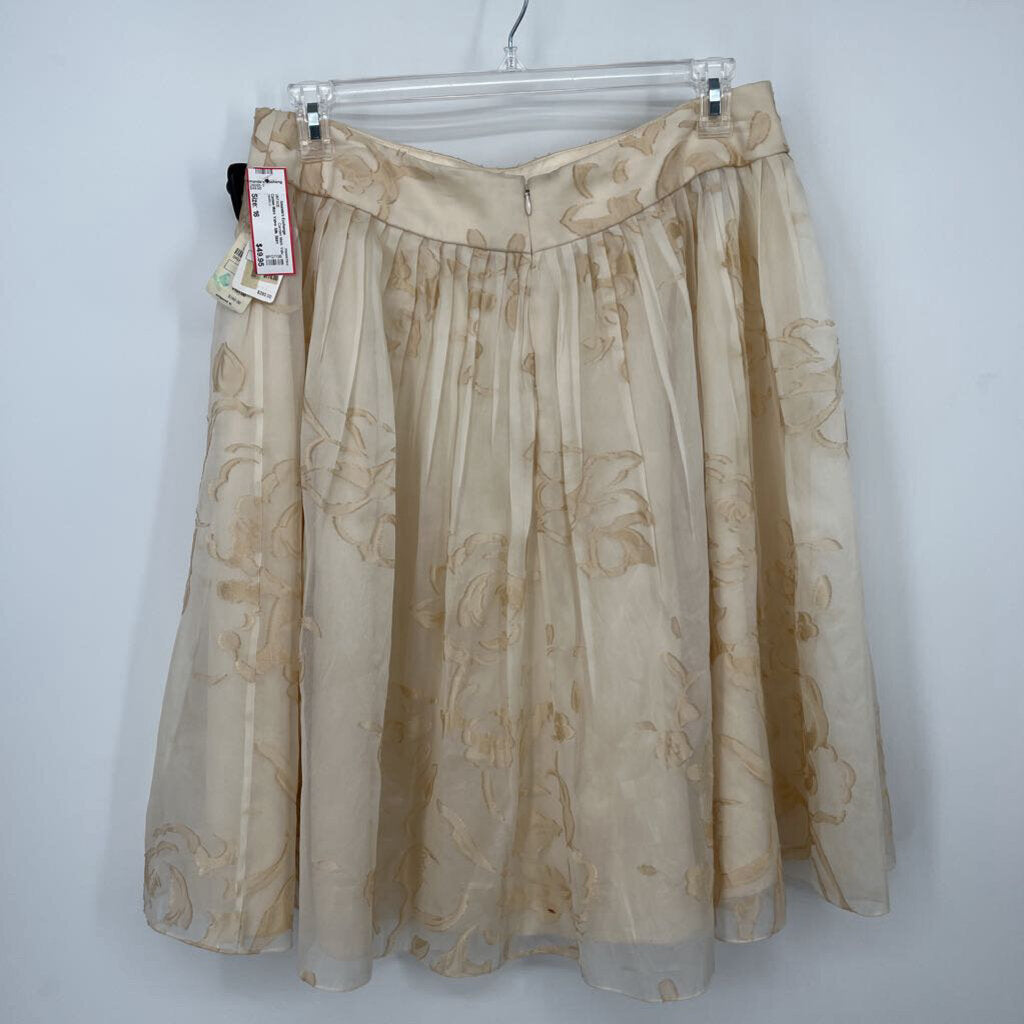 Carmen Marc Valvo Silk Skirt