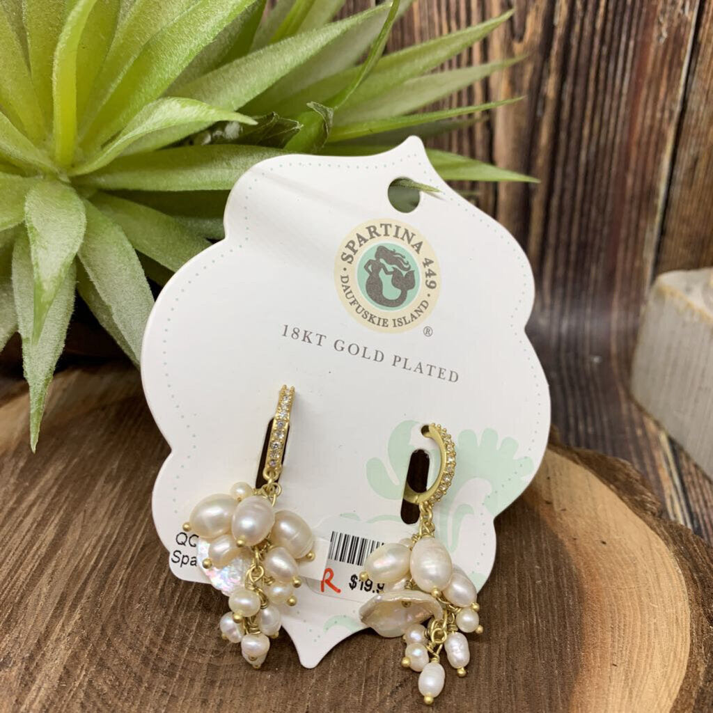 Spartina 449 Pearl Drop Earrings
