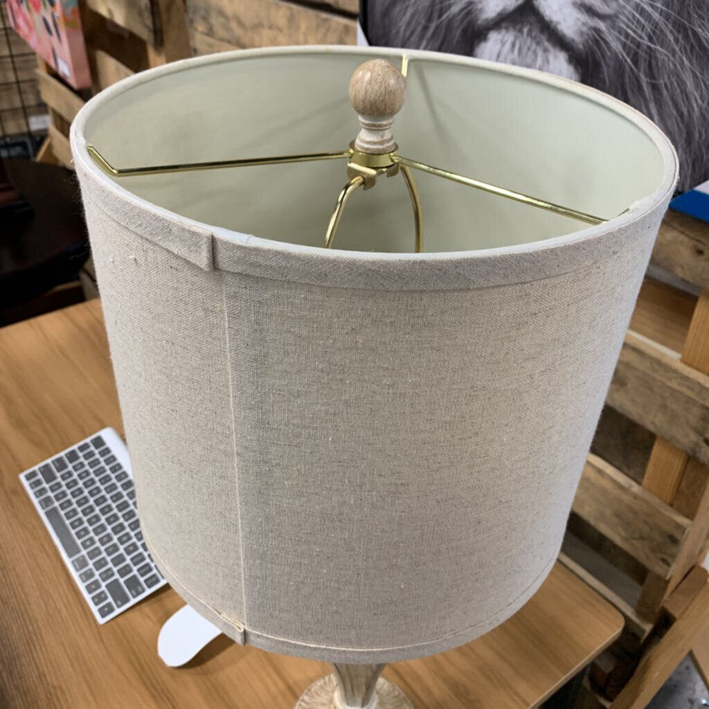 Wood Look Base Lamp