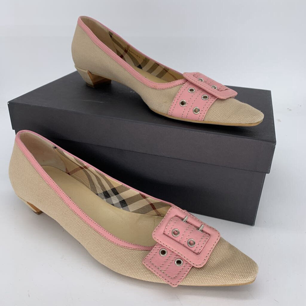 Burberry Canvas Kitten heels