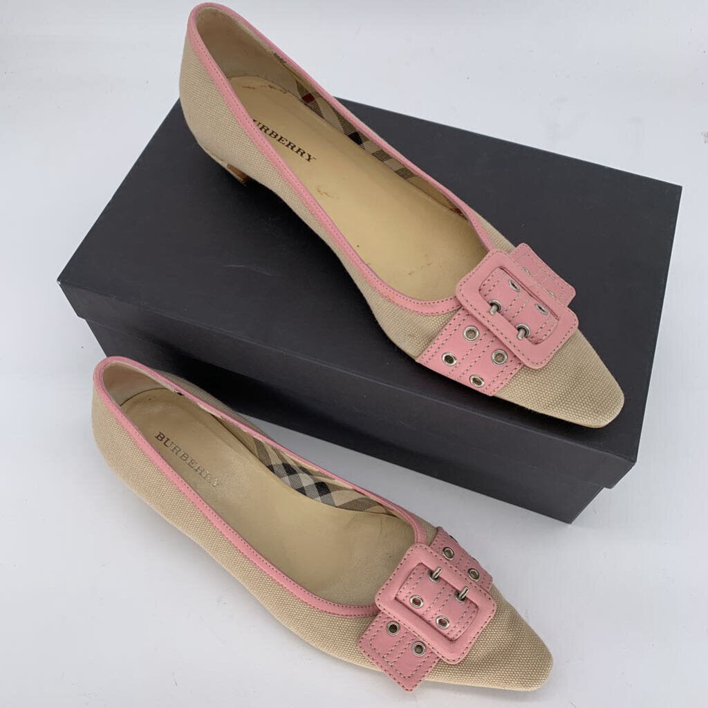Burberry Canvas Kitten heels