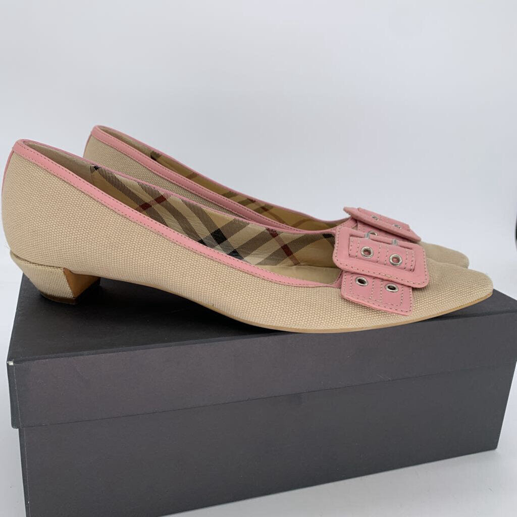 Burberry Canvas Kitten heels