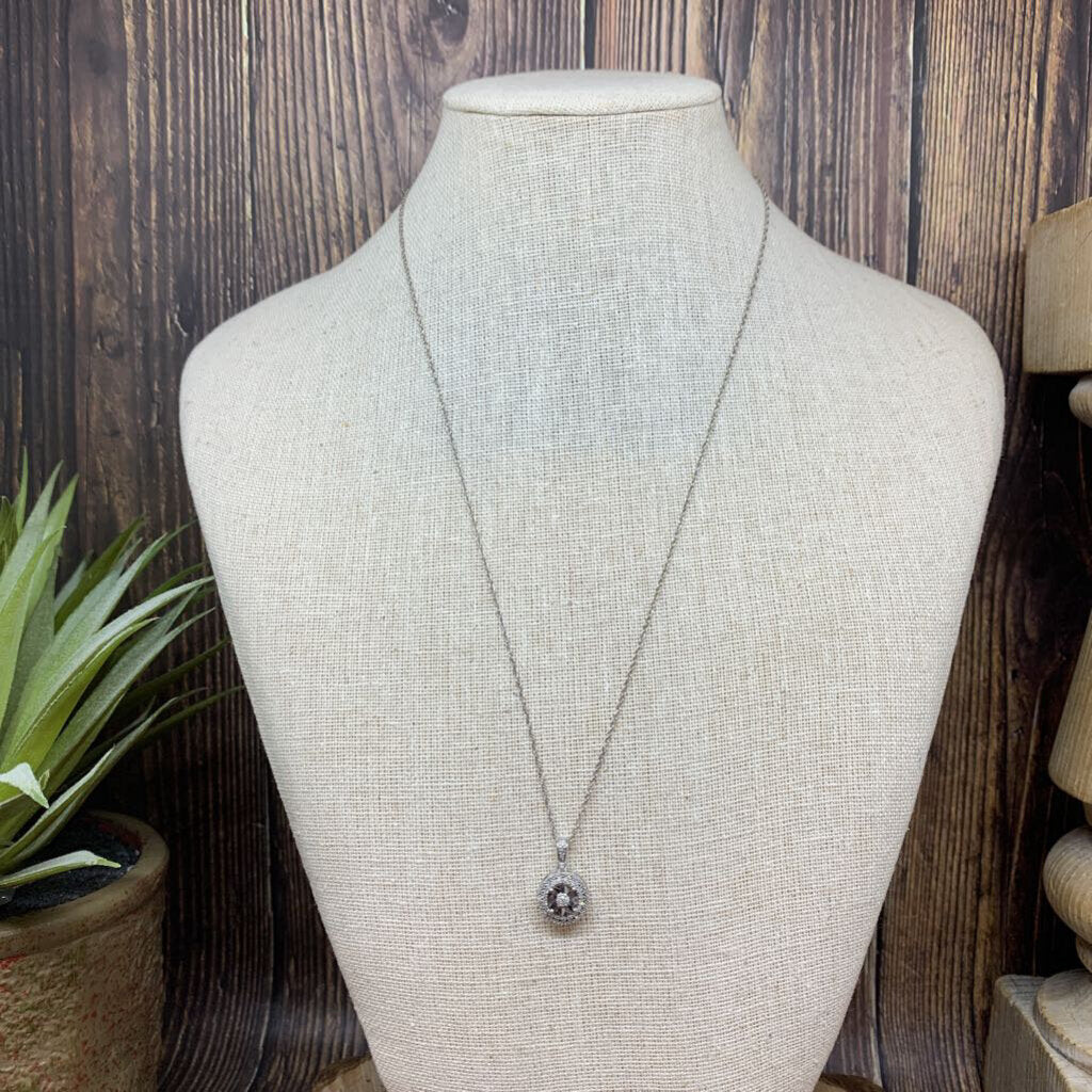 Sterling and Diamonds Necklace