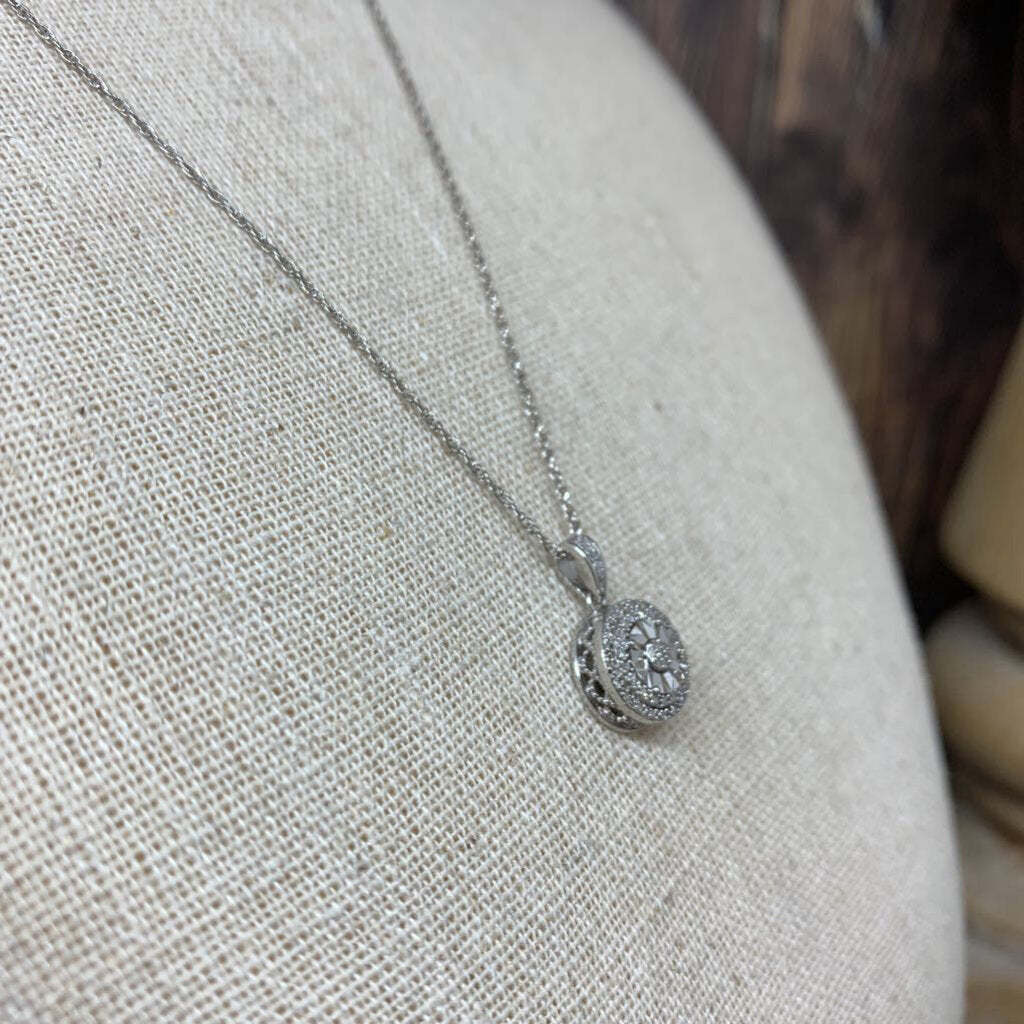 Sterling and Diamonds Necklace