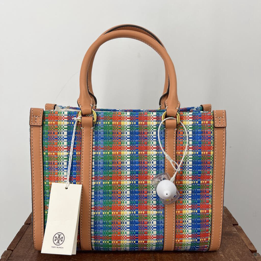 Tory Burch Plaid Tote