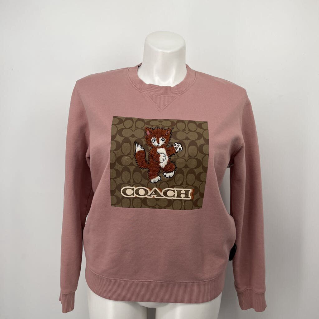 Coach Signature Kitten Crew Sweatshirt