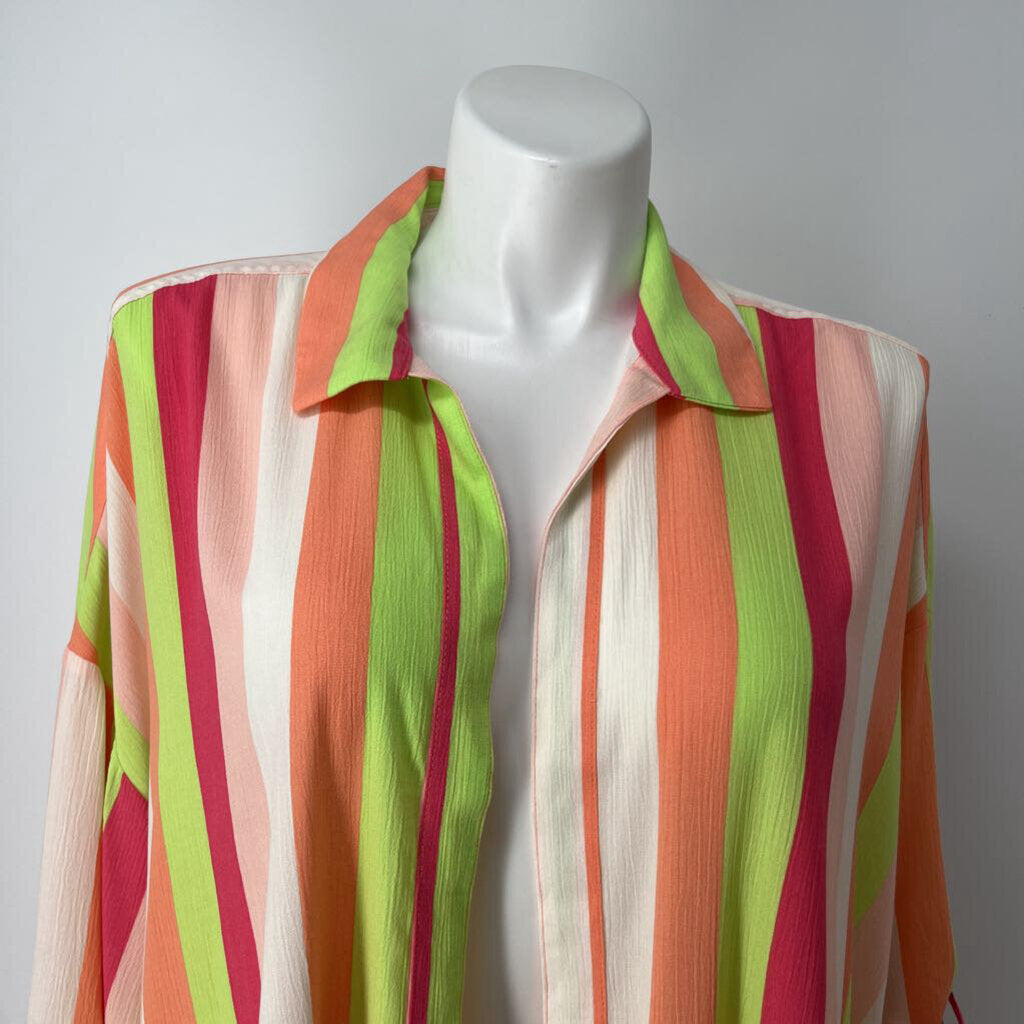 Torrid Open Stripe Shirt