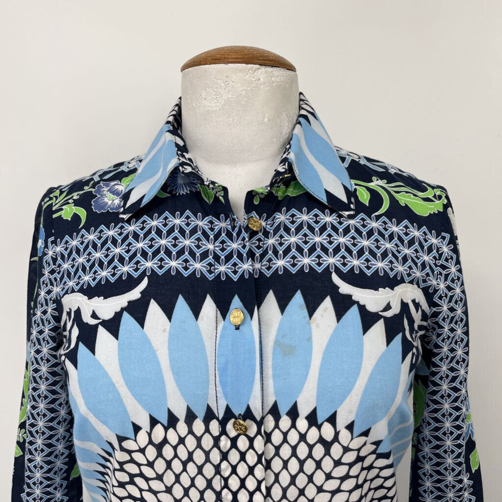 Tory Burch L/s Print Shirt