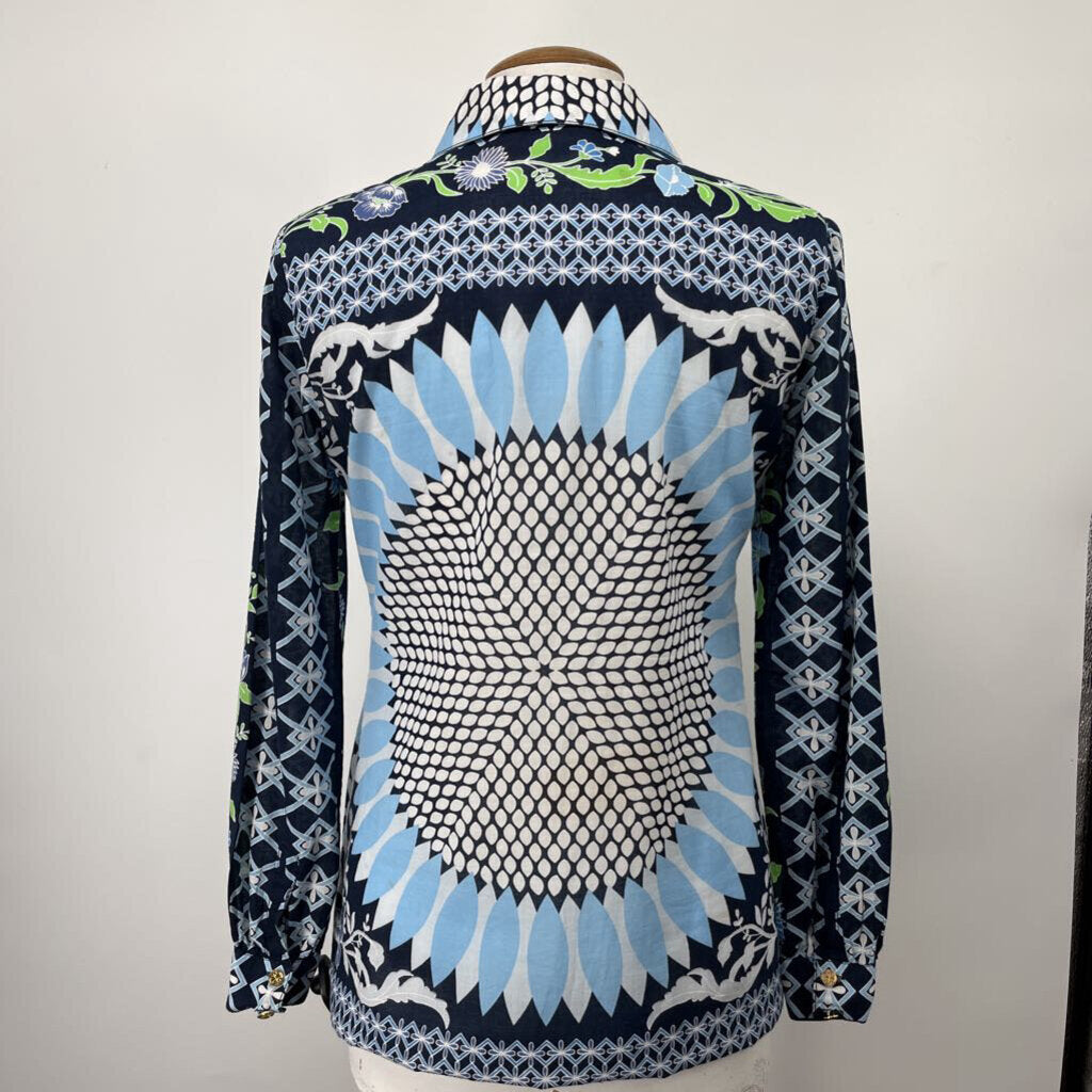 Tory Burch L/s Print Shirt
