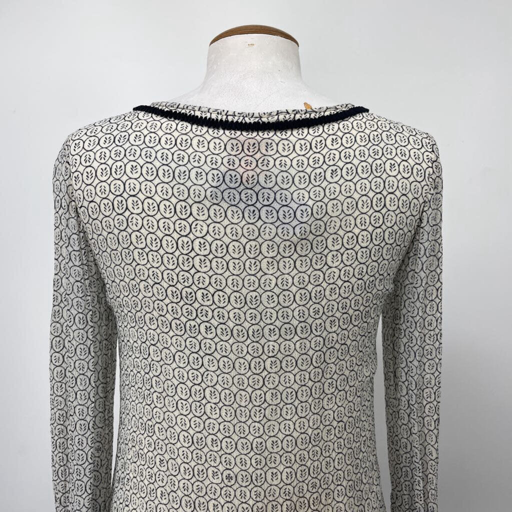 Tory Burch Silk Textured Floral Shirt