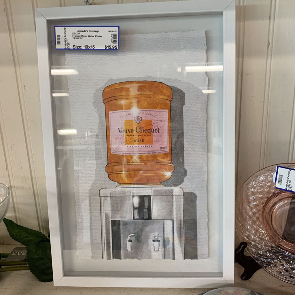Framed Rose Water Cooler Print
