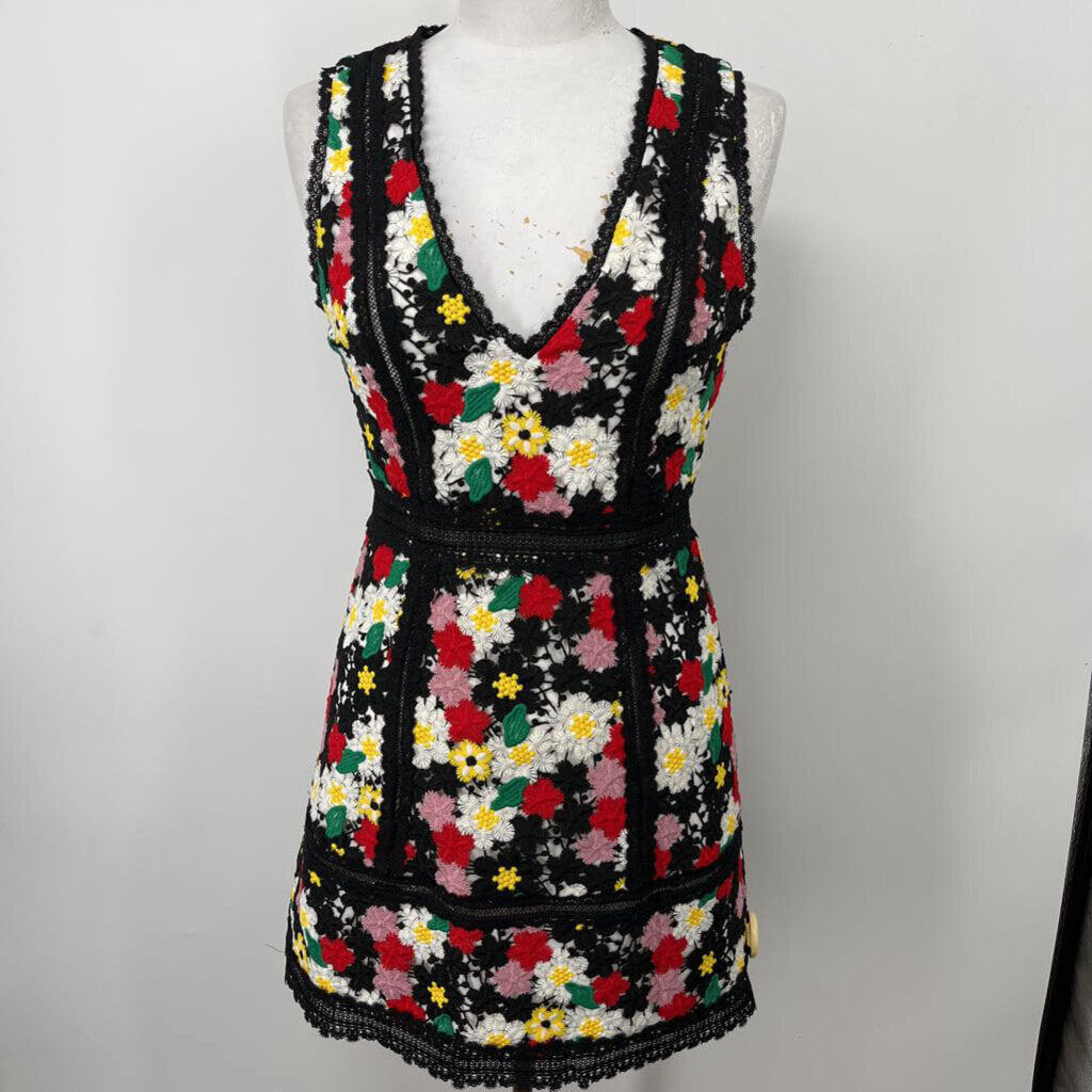 Alice + Olivia Slvls Crochet Dress