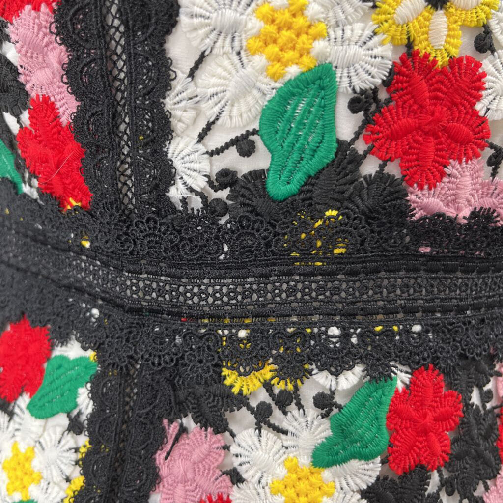 Alice + Olivia Slvls Crochet Dress