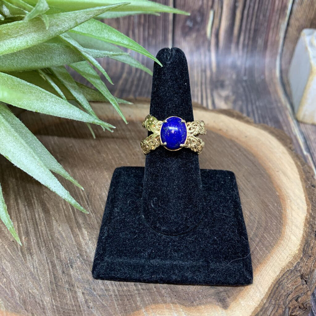 14kt YG Lapis Lazuli Ring