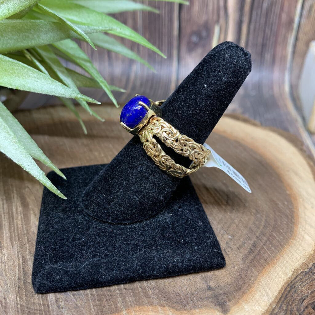 14kt YG Lapis Lazuli Ring