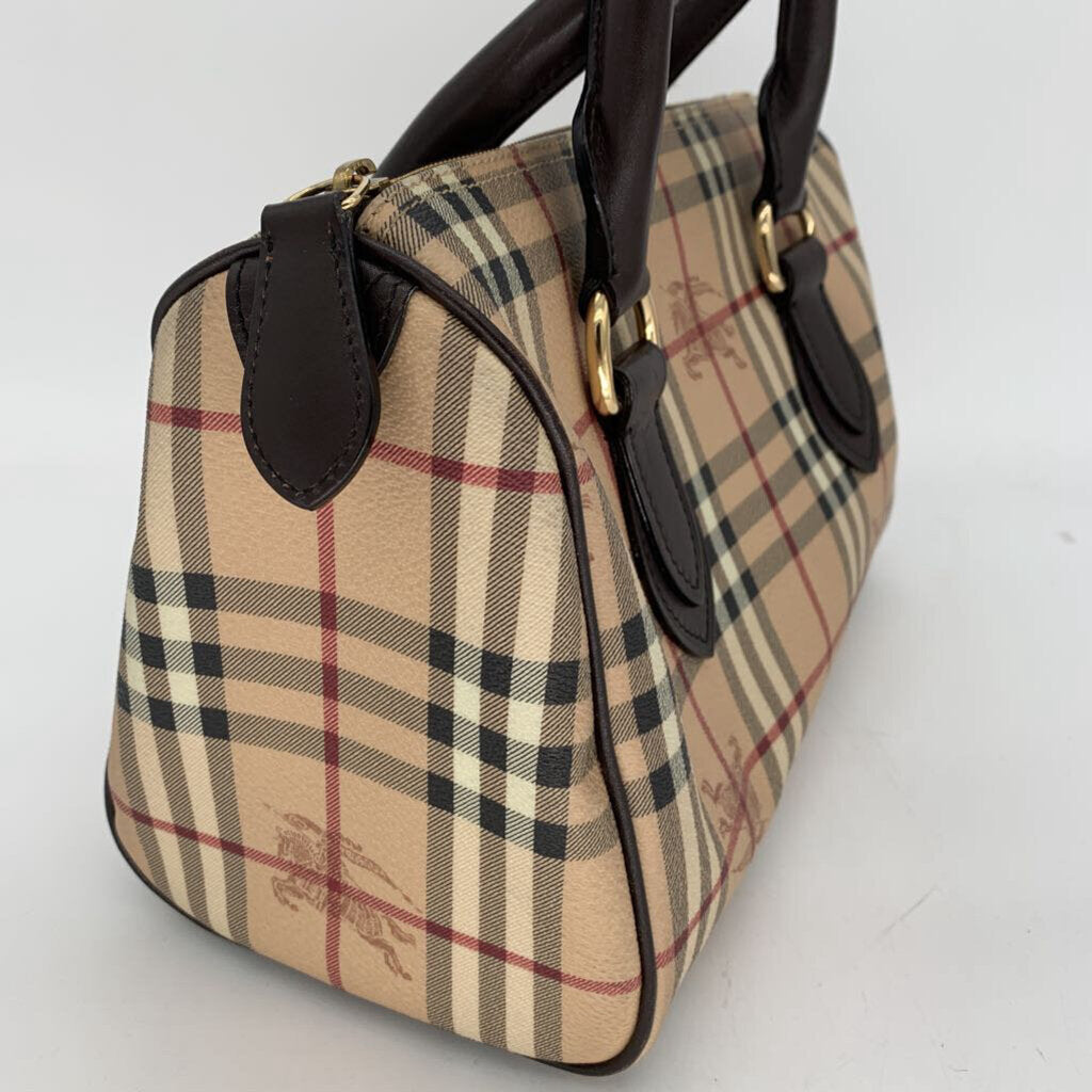 Burberry Haymarket Check Satchel