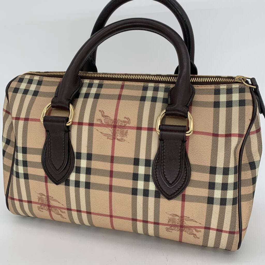 Burberry Haymarket Check Satchel