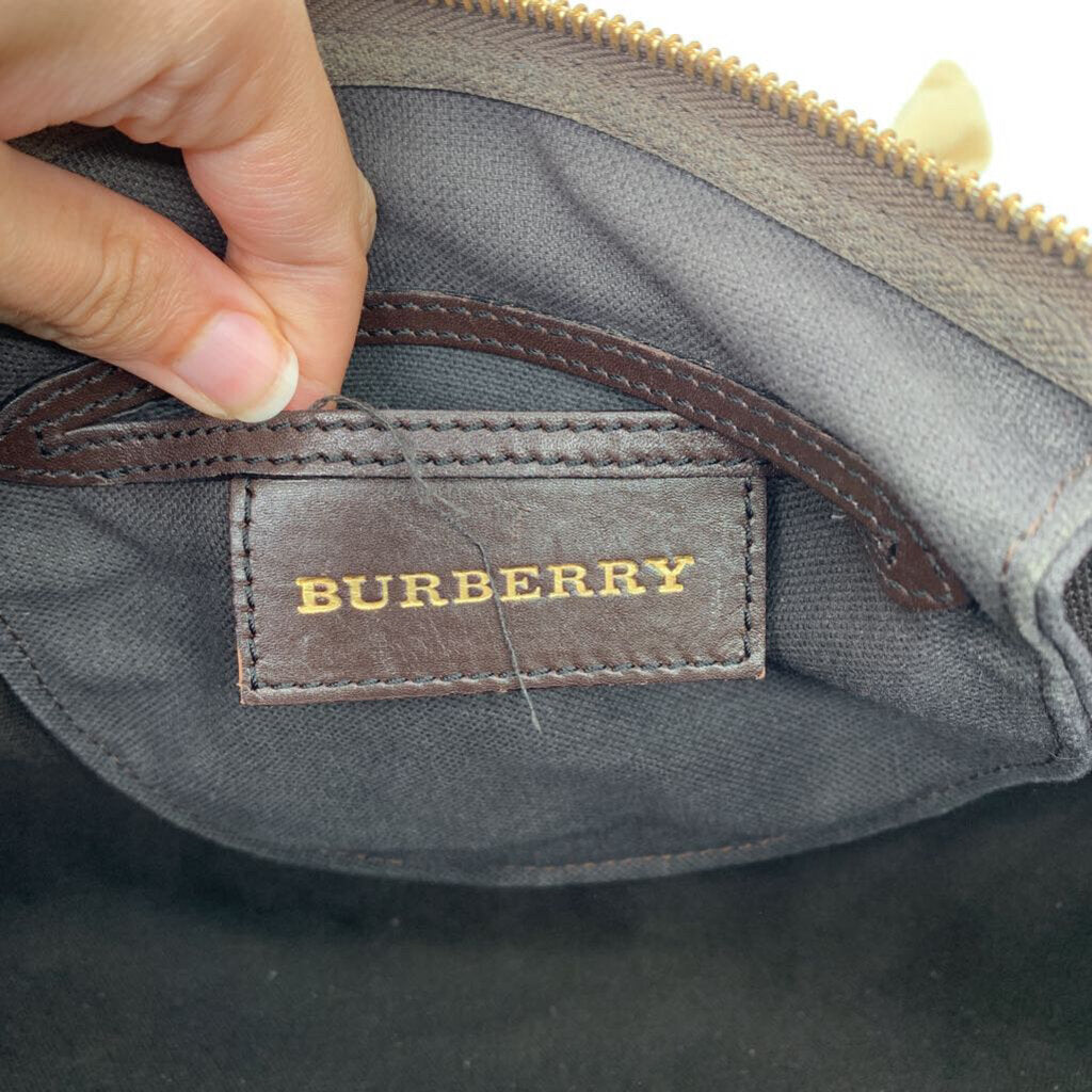 Burberry Haymarket Check Satchel