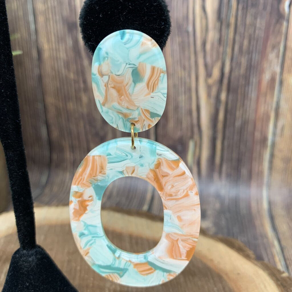 Oval Drop Earrings