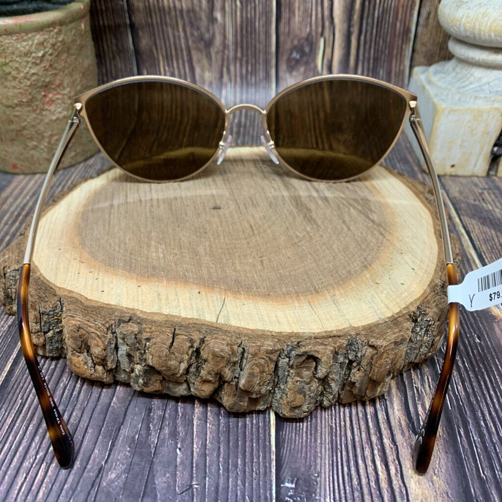 Tom Ford Zeila Sunglasses, Gold Tint Lenses