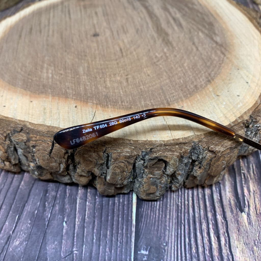 Tom Ford Zeila Sunglasses, Gold Tint Lenses