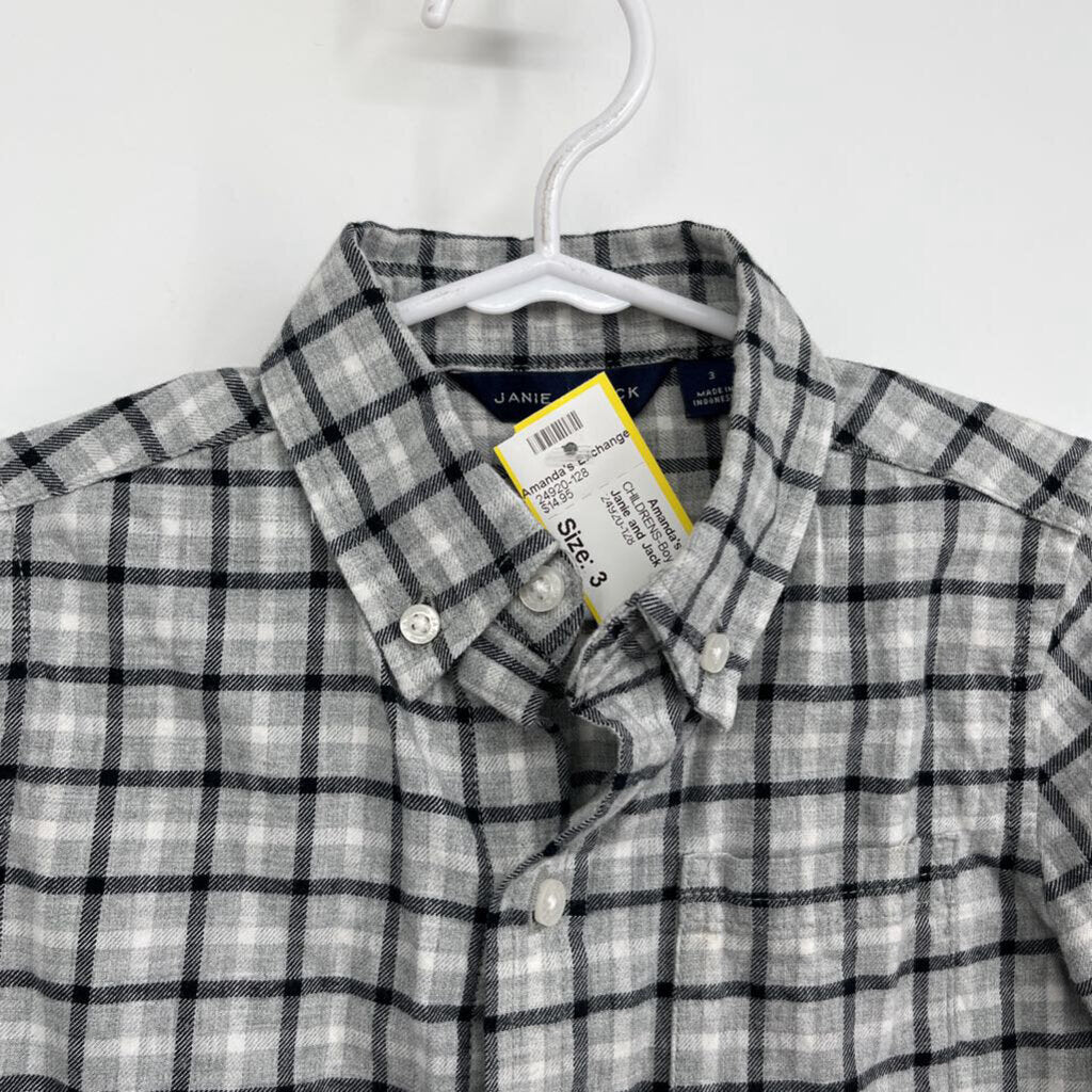 Janie and Jack l/s Plaid Shirt