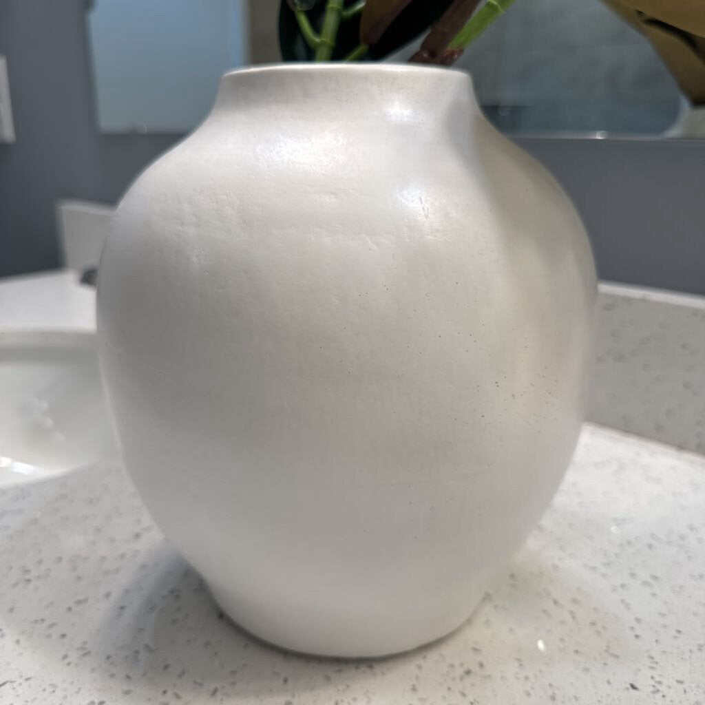 White Vase w Greenery