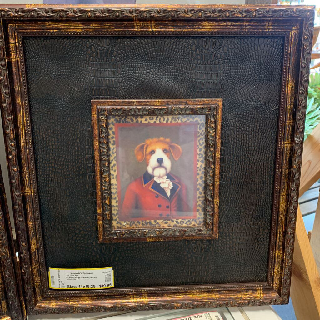 Framed Dog Portrait