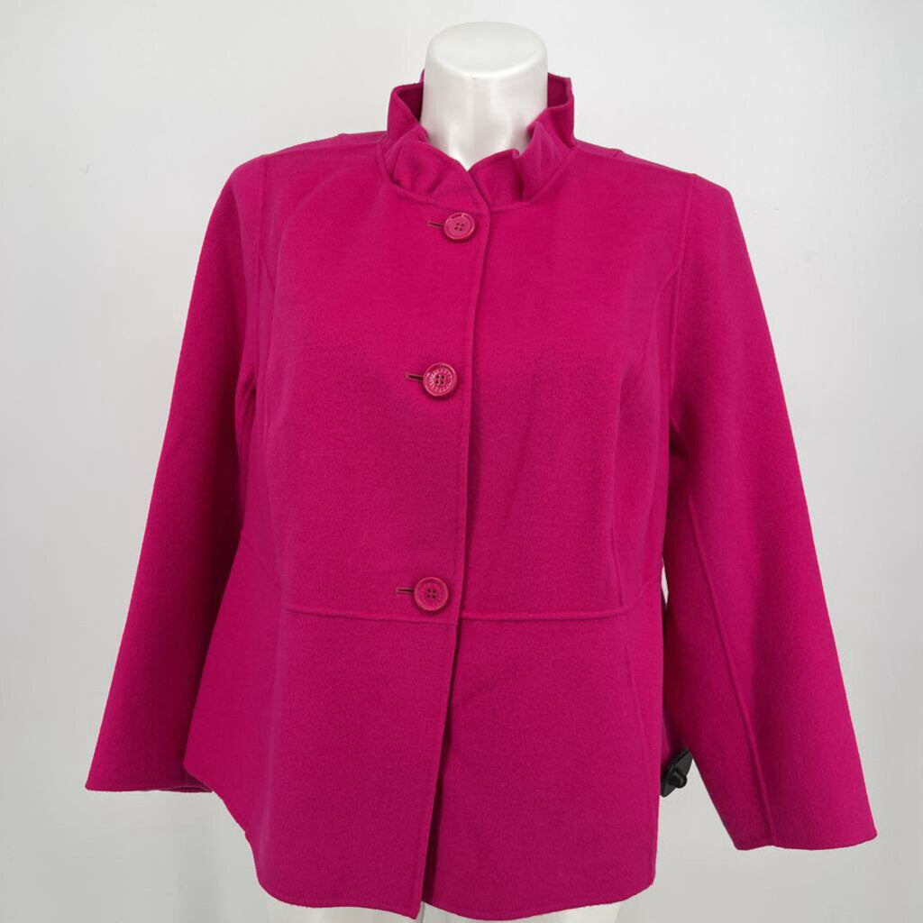 Talbots Ruffle Collar Jacket