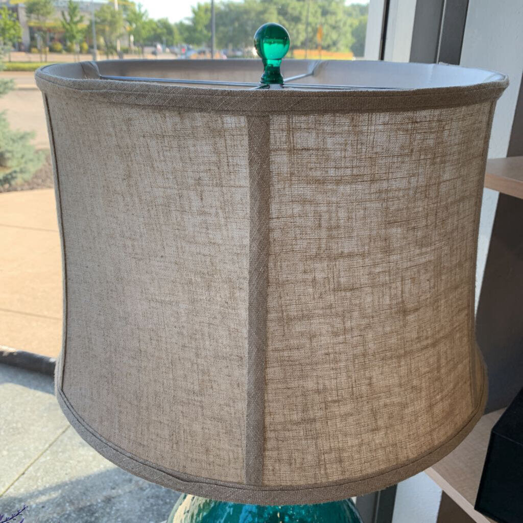 Bulbous Glass Base Lamp