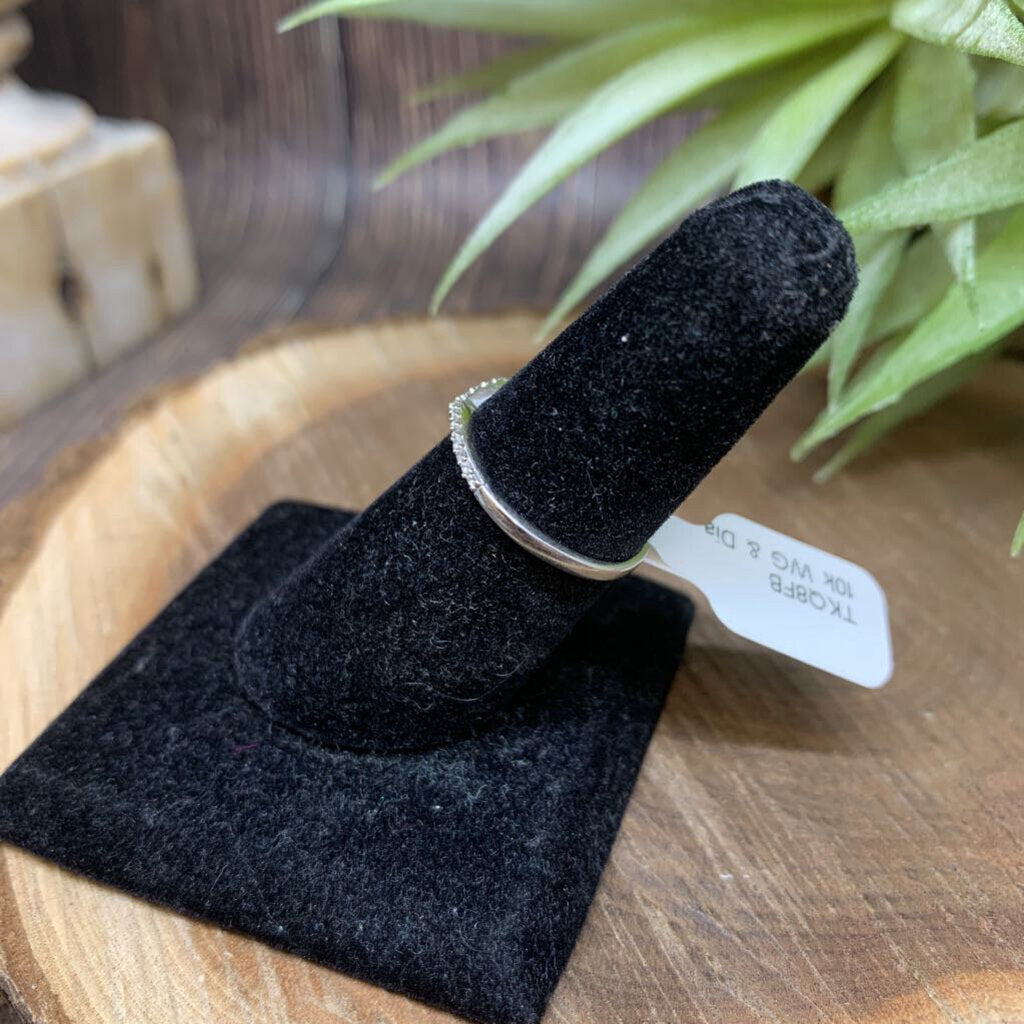 10k WG & Diamonds Ring