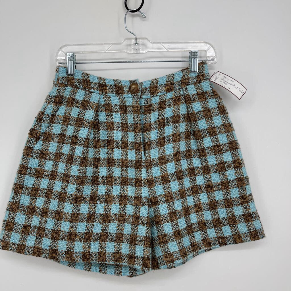 Shaoai 2pc Plaid Jacket & Short