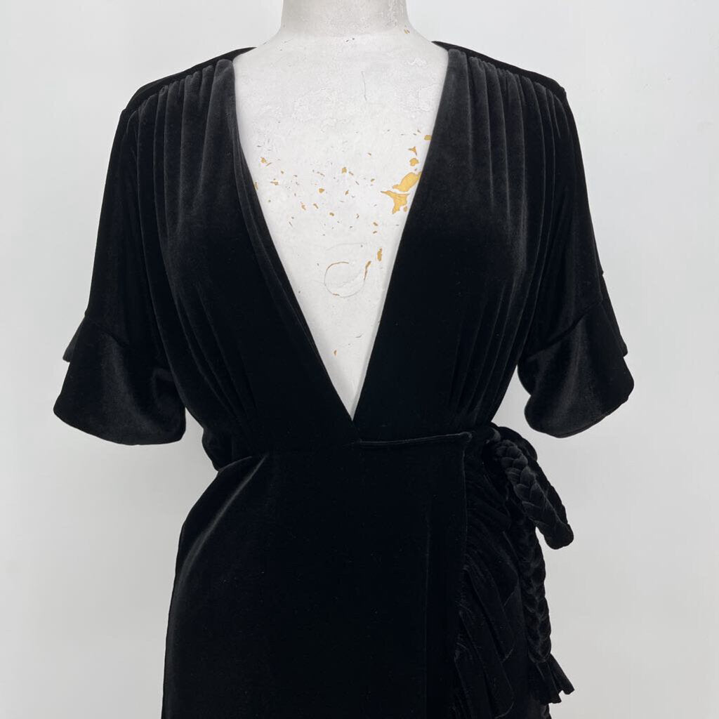 Misa S/s Velour Dress
