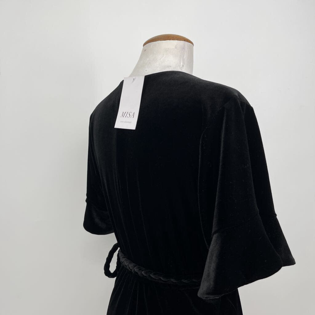Misa S/s Velour Dress