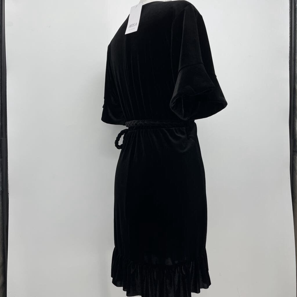 Misa S/s Velour Dress