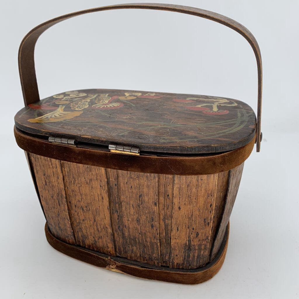 VTG Handpainted Basket