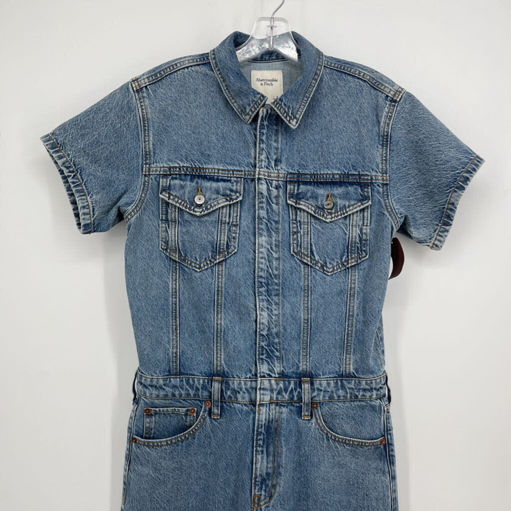 Abercrombie S/s Denim Jumpsuit