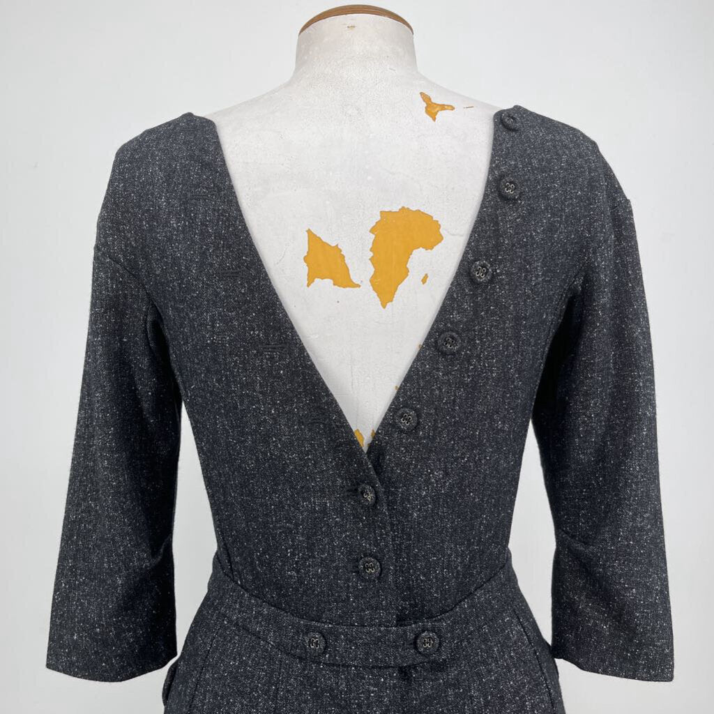 Beauty Mark 3/4 Slv Tweed Dress