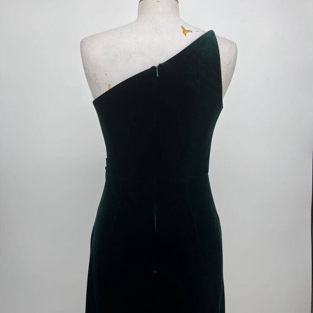 Jenny Yoo Velour One Shldr Gown