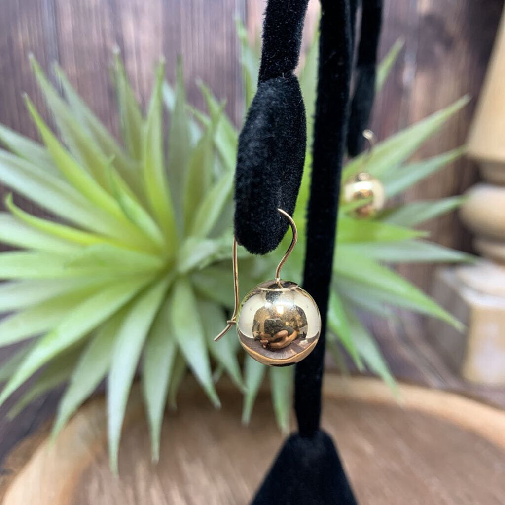 14k YG Ball Earrings