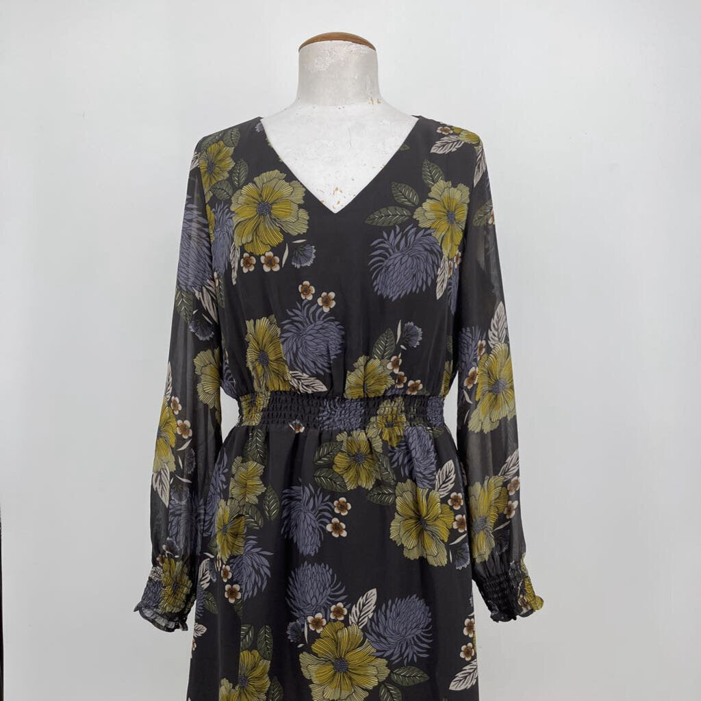 Loft L/s Floral Dress