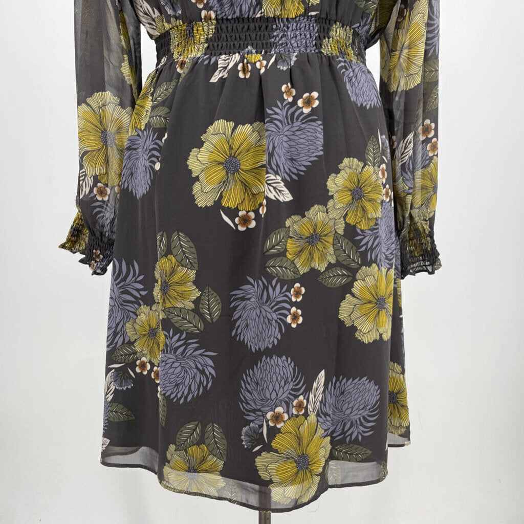 Loft L/s Floral Dress