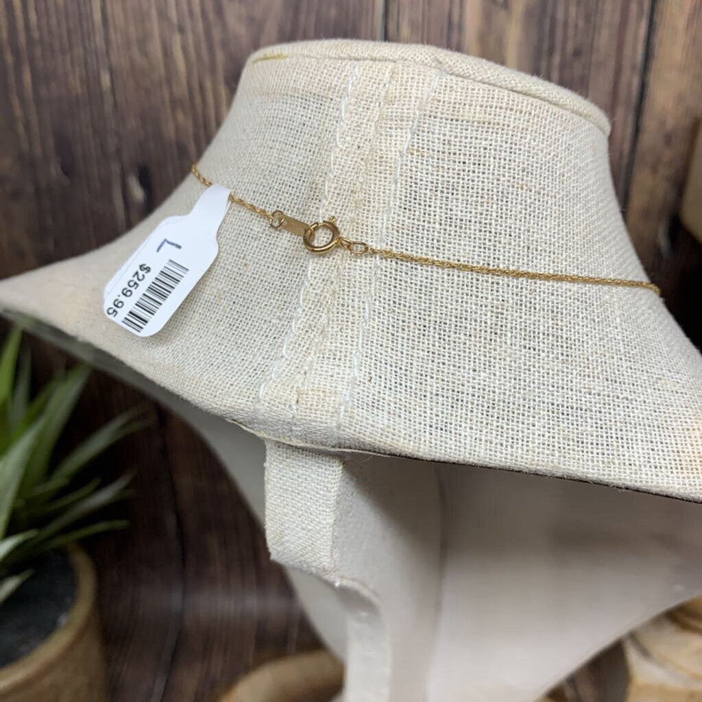 10k Gold and Diamonds Cross Necklace