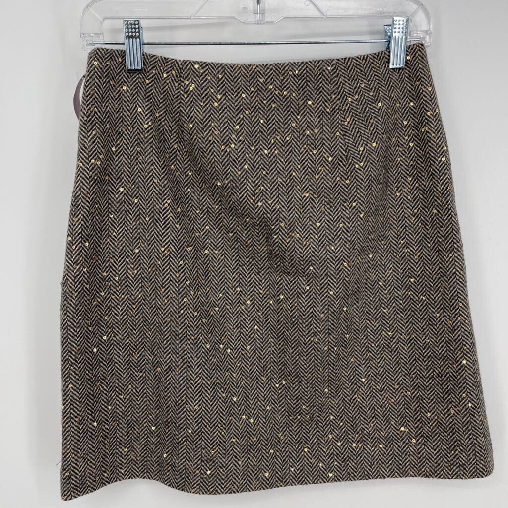 Loft Herringbone Skirt