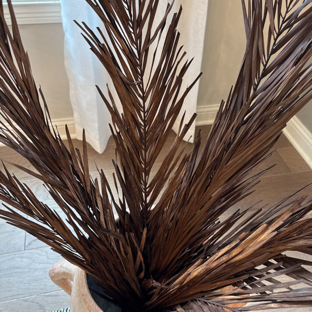 Texured Ceramic Vase with Brown Branches