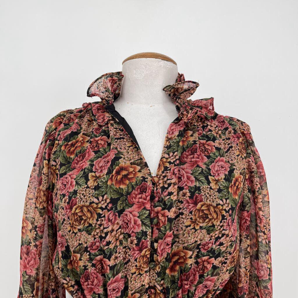 Dress Forum L/s Floral Maxi Dress