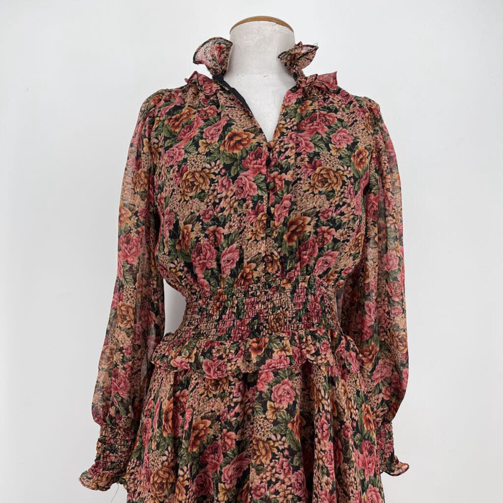 Dress Forum L/s Floral Maxi Dress