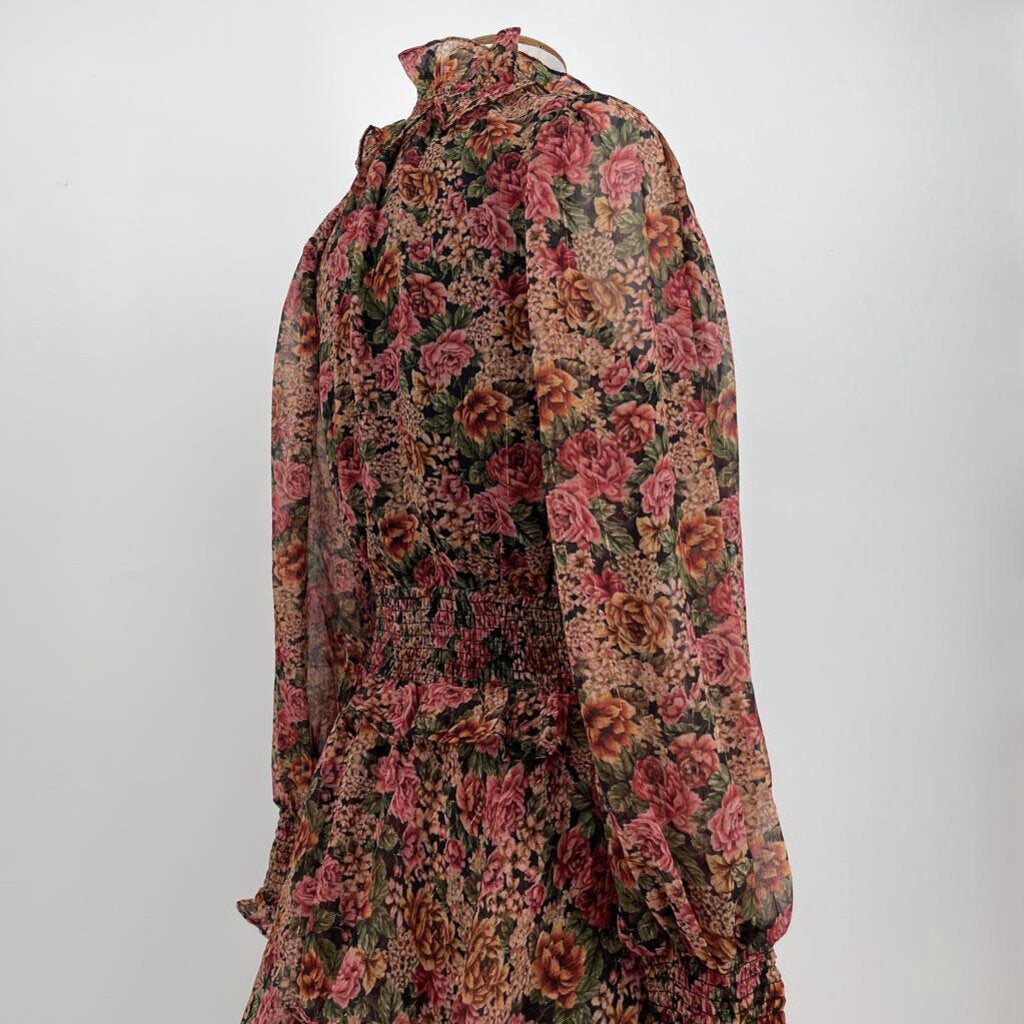 Dress Forum L/s Floral Maxi Dress