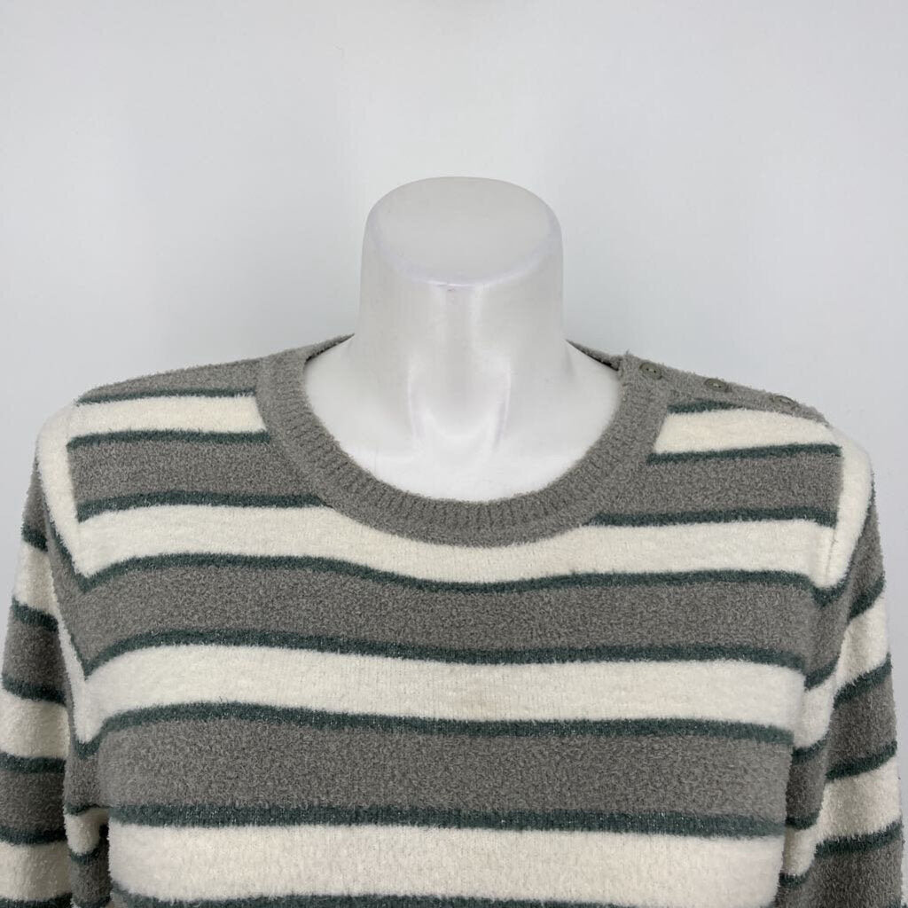 Barefoot Dreams L/s Striped Sweater