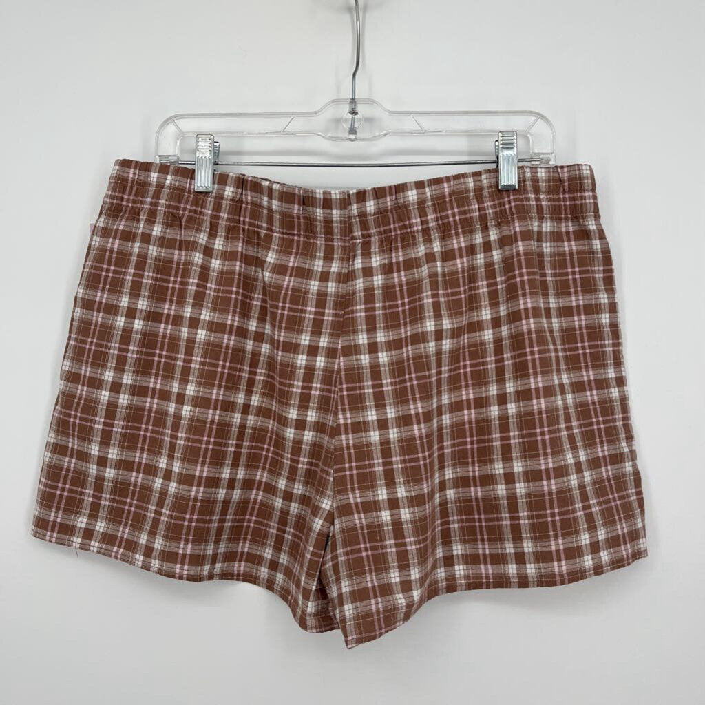 Celebrity Pink Plaid Sleep Shorts